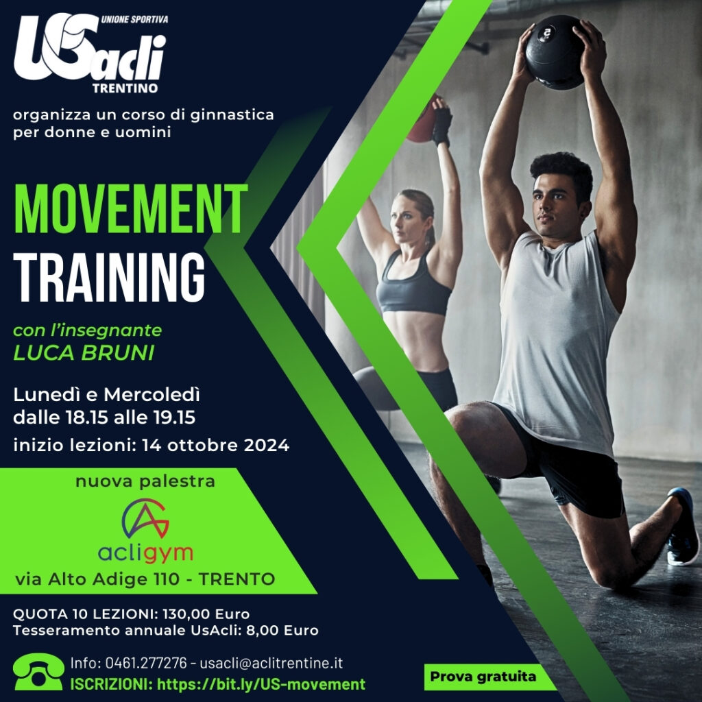 Movement training: corso ACLI per migliorare la mobilità